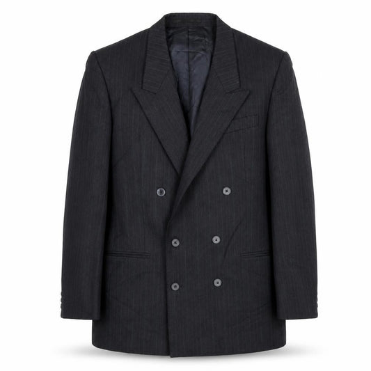 House of Fraser Men's Grey Blazer 42L Striped Formal Jacket