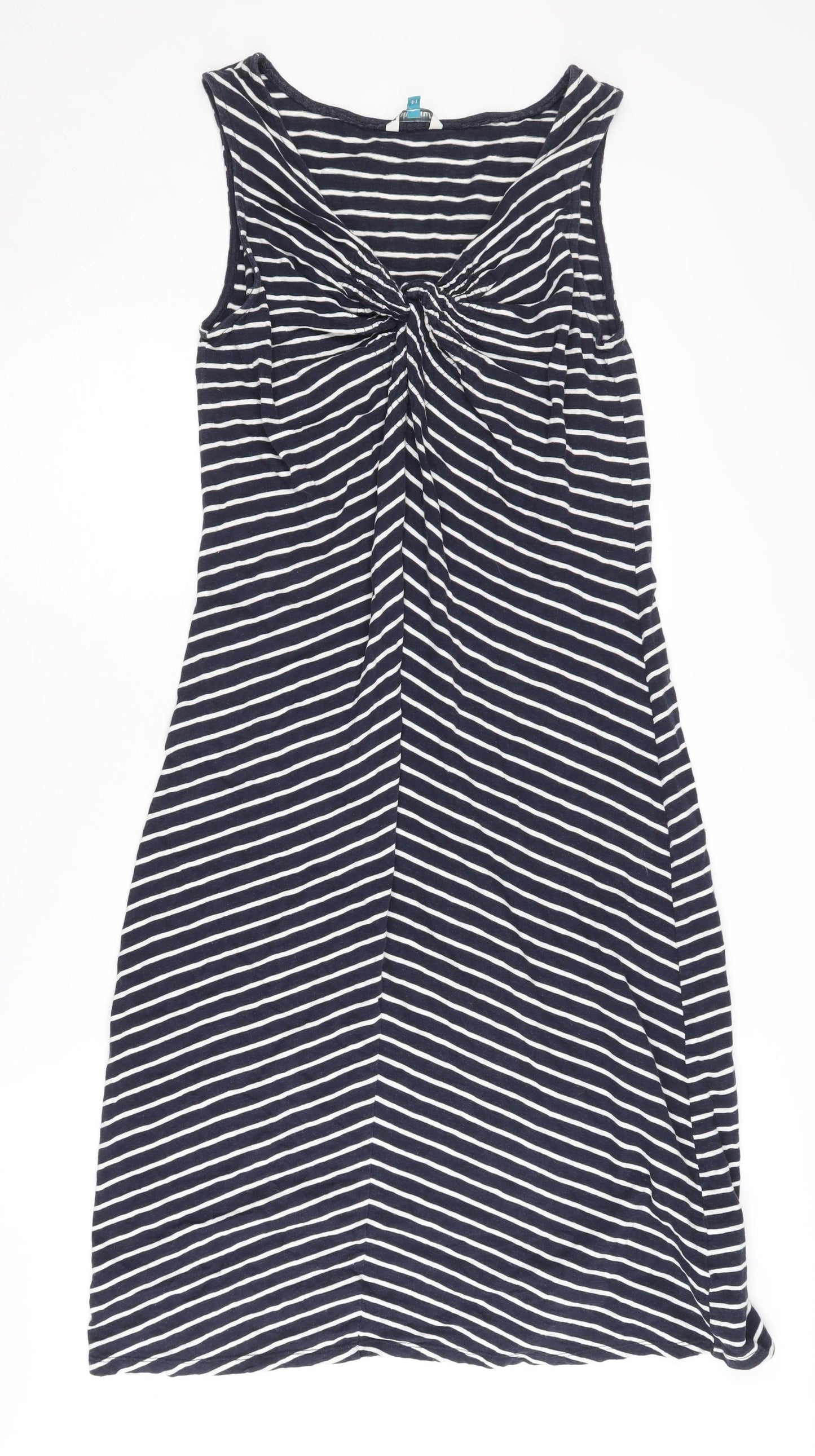 White Stuff Women's Striped Cotton Dress, Size 14