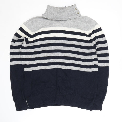 CC Women's Multicoloured Striped Pullover Jumper L