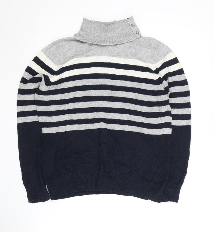 CC Women's Multicoloured Striped Pullover Jumper L