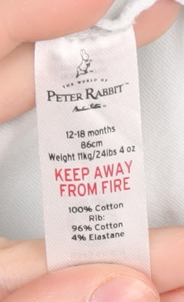 Peter Rabbit Unisex Blue Pyjama Set 12-18 Months - Cotton Comfort