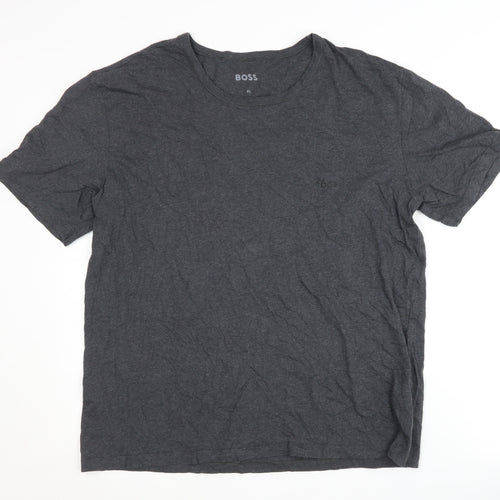 Boss Men's Grey XL Crew Neck T-Shirt Short Sleeve