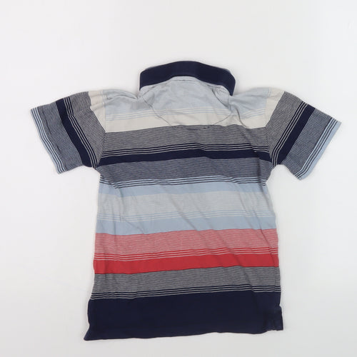 Junior J Boys Blue Striped Polo Shirt, Age 5-6, Casual Style