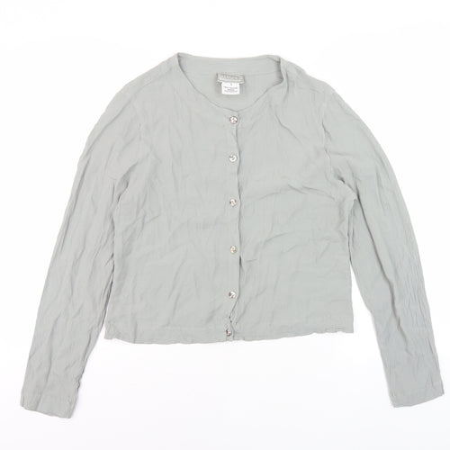 Ghost Women’s Grey Button-Up Long Sleeve Top - Size S