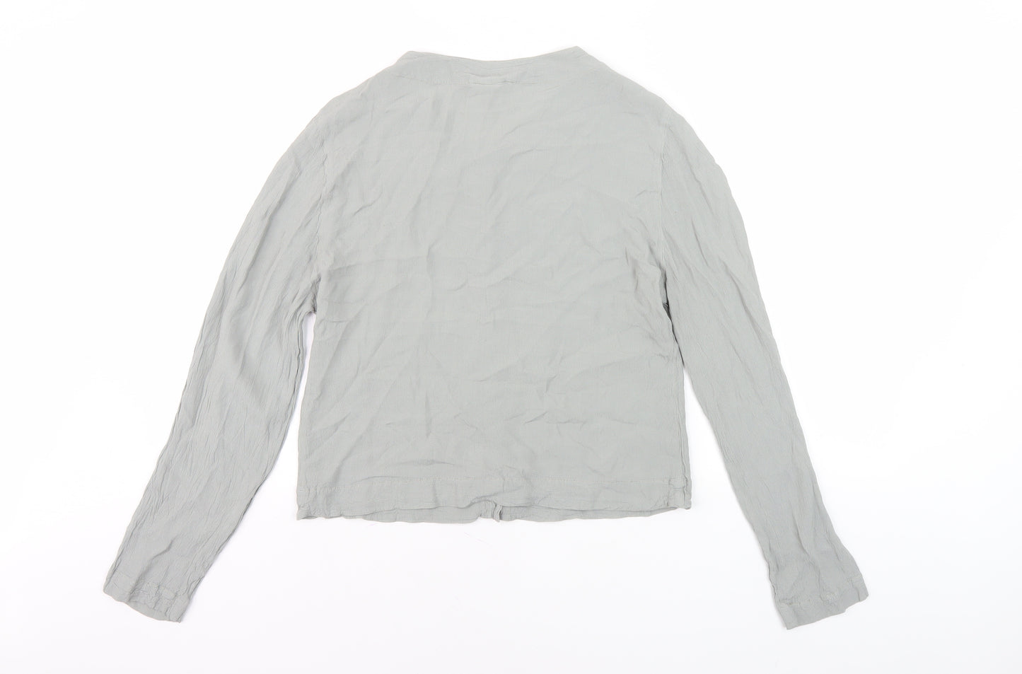 Ghost Women’s Grey Button-Up Long Sleeve Top - Size S