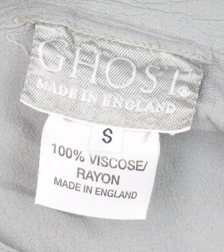 Ghost Women’s Grey Button-Up Long Sleeve Top - Size S