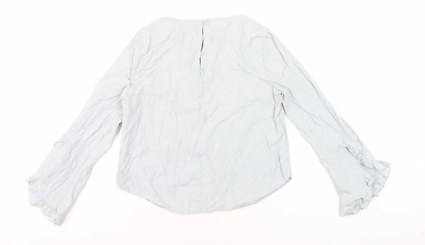 Oliver Bonas Blue Blouse, Women's Size 12, Casual Wear