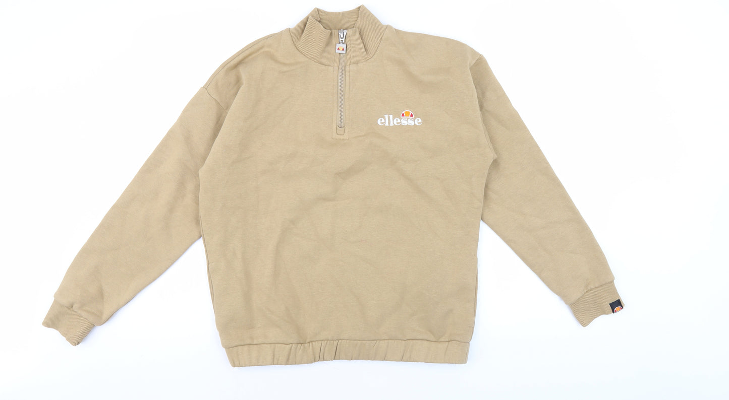 Ellesse Boys Beige Pullover Jumper Size 11-12 Years