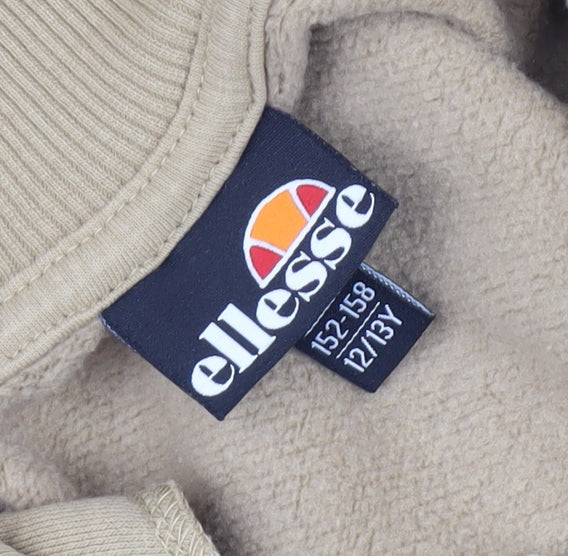 Ellesse Boys Beige Pullover Jumper Size 11-12 Years
