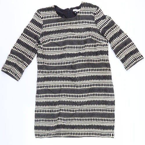 Great Plains Women's Black Geometric Sheath Dress M