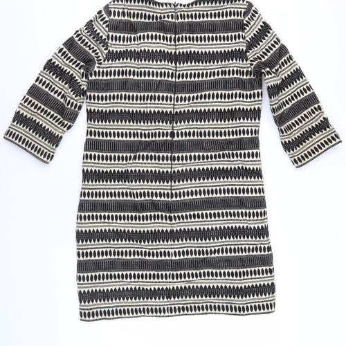 Great Plains Women's Black Geometric Sheath Dress M