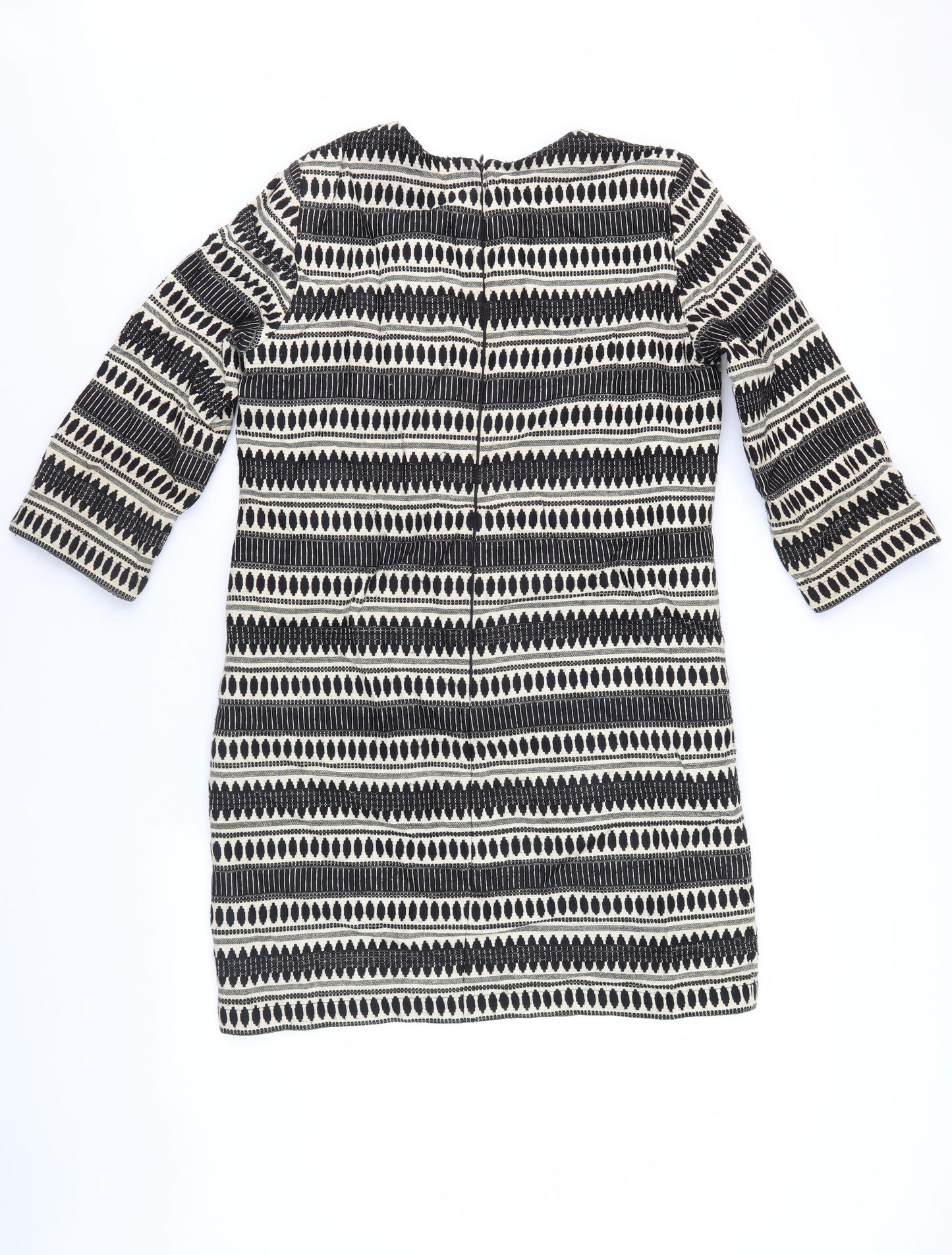 Great Plains Women's Black Geometric Sheath Dress M