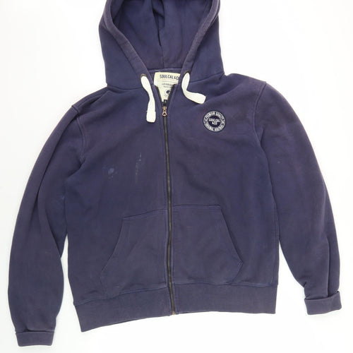 Soulcal & Co Men's Blue XL Hooded Basic Jacket