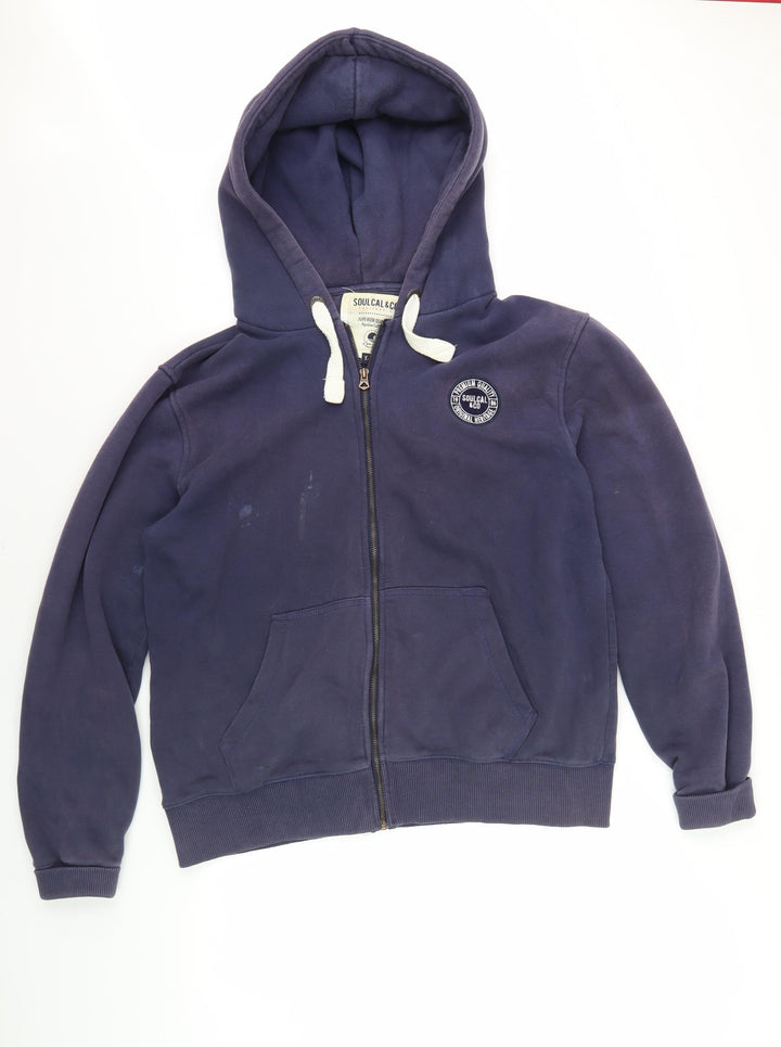 Soulcal & Co Men's Blue XL Hooded Basic Jacket