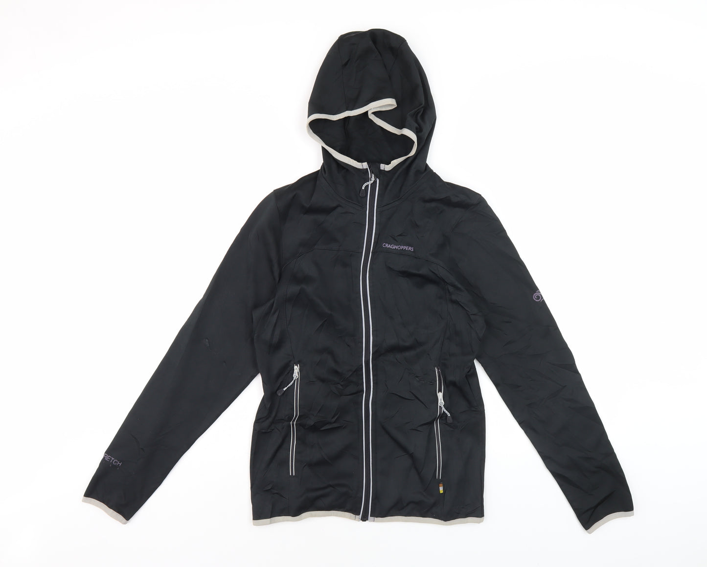 Craghoppers Women's Black Hooded Jacket Size 8