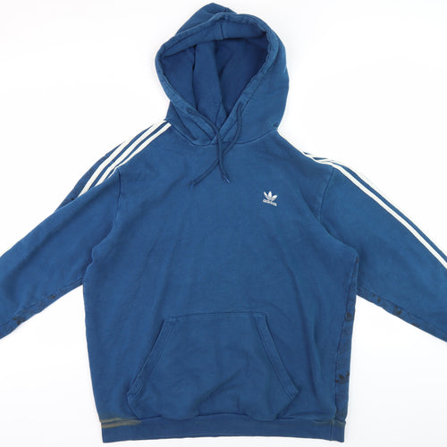Adidas Men's Blue Pullover Hoodie XL Sports
