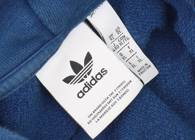 Adidas Men's Blue Pullover Hoodie XL Sports