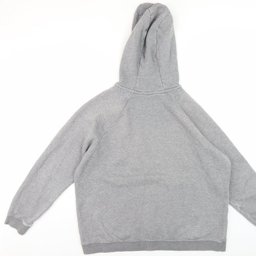 Nike Men's Grey XL Pullover Hoodie with Logo