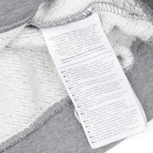 Nike Men's Grey XL Pullover Hoodie with Logo