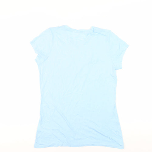 Calvin Klein Women's Blue T-Shirt, Size M, Short Sleeve