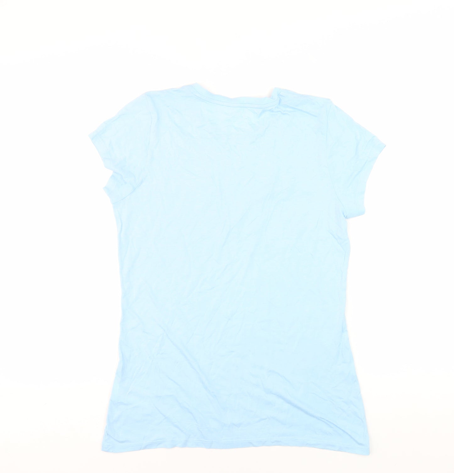 Calvin Klein Women's Blue T-Shirt, Size M, Short Sleeve