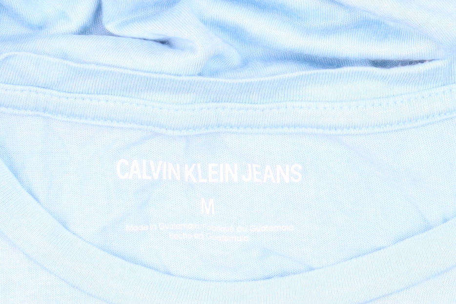Calvin Klein Women's Blue T-Shirt, Size M, Short Sleeve
