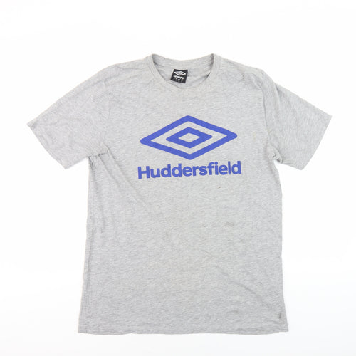 Umbro Men's Grey Logo T-Shirt Size L