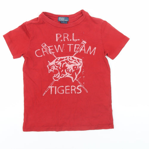 Polo by Ralph Lauren Boys Red Crew T-Shirt 10 Years