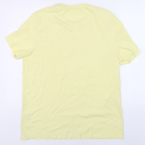 Lyle & Scott Men's Yellow XL Crew Neck T-Shirt