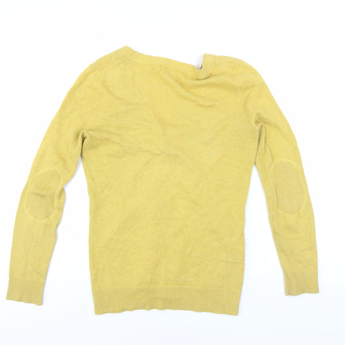 Gap Women’s Yellow V-Neck Cardigan XS, Button Accents