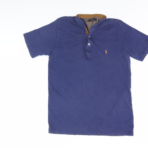 Polo by Ralph Lauren Men's Blue Short Sleeve Shirt L