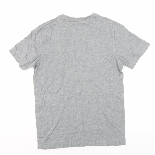Puma Men's Grey Graphic Logo T-Shirt, Size S
