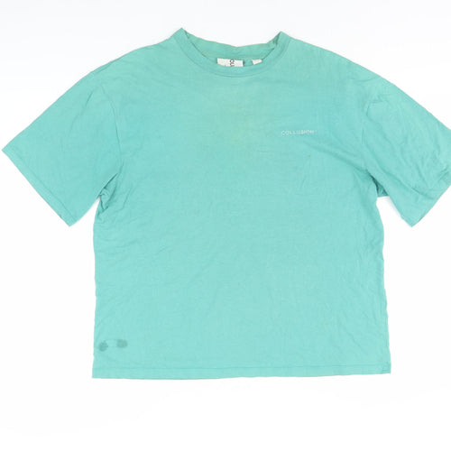 Collusion Men’s Green Crew Neck T-Shirt, Size S
