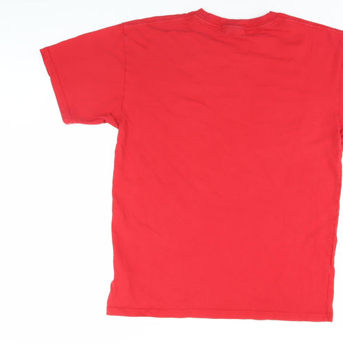 HERA Men's Red T-Shirt, Size S, Casual Short Sleeve