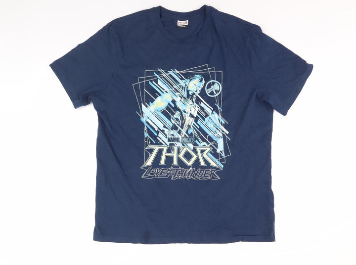Marvel at George Thor Blue Graphic T-Shirt, Men's L