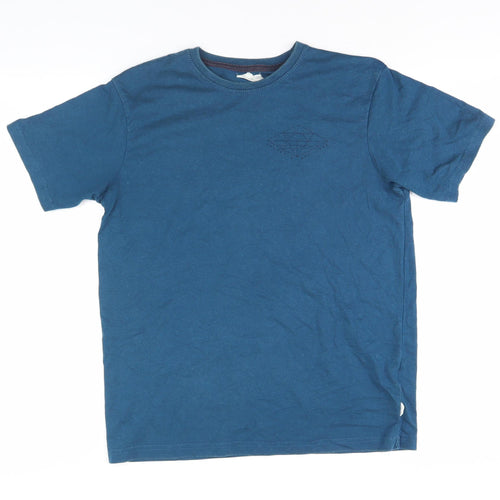 Saltrock Men’s Blue Cotton Crew Neck T-Shirt S