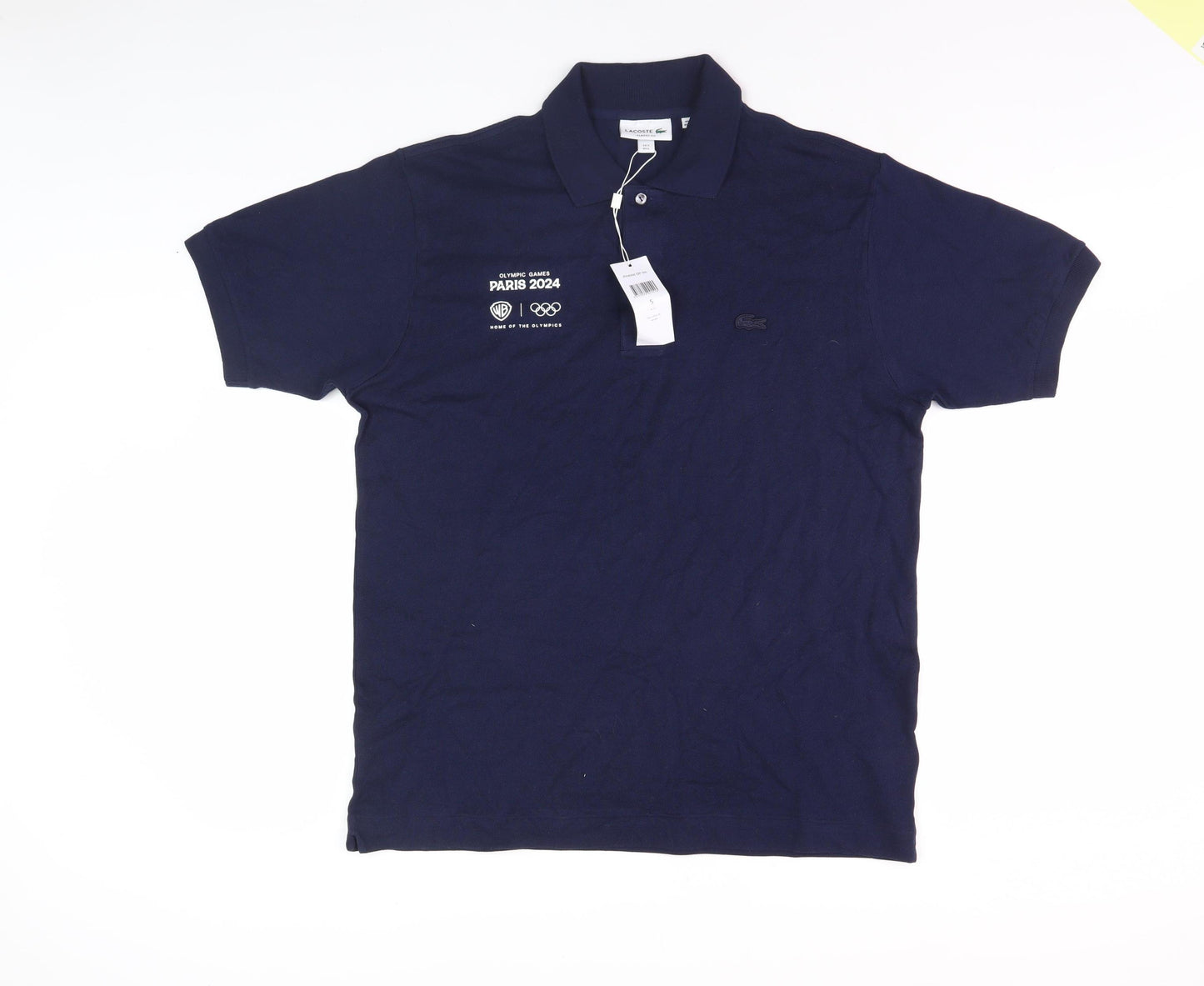 Lacoste Men's Blue Classic Fit Polo Shirt Large