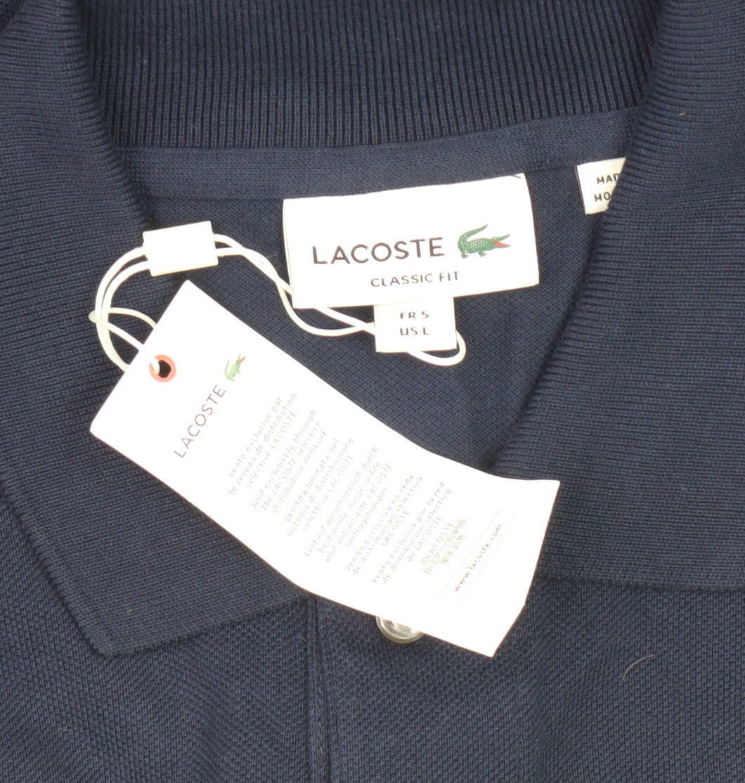 Lacoste Men's Blue Classic Fit Polo Shirt Large