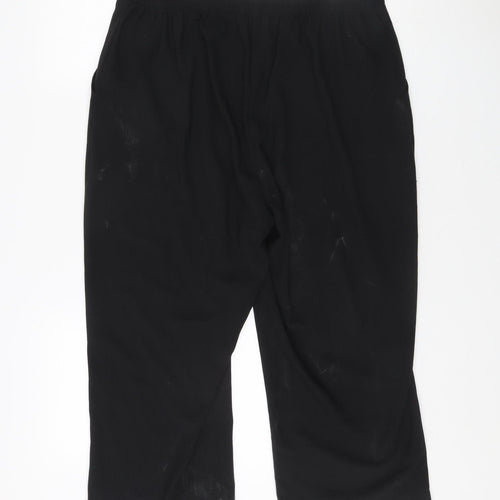 Bonmarché Women's Black Drawstring Trousers Size 16