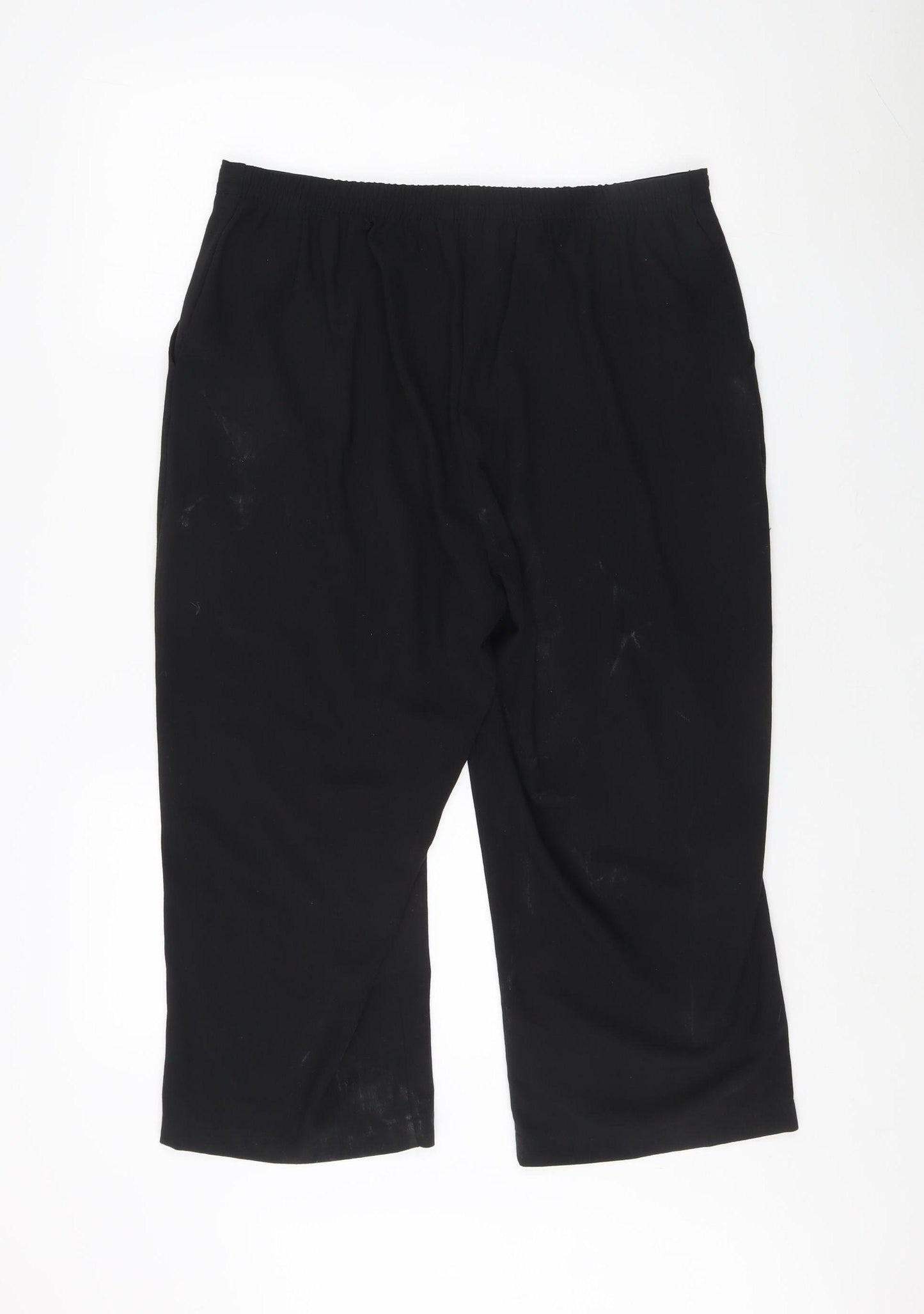 Bonmarché Women's Black Drawstring Trousers Size 16