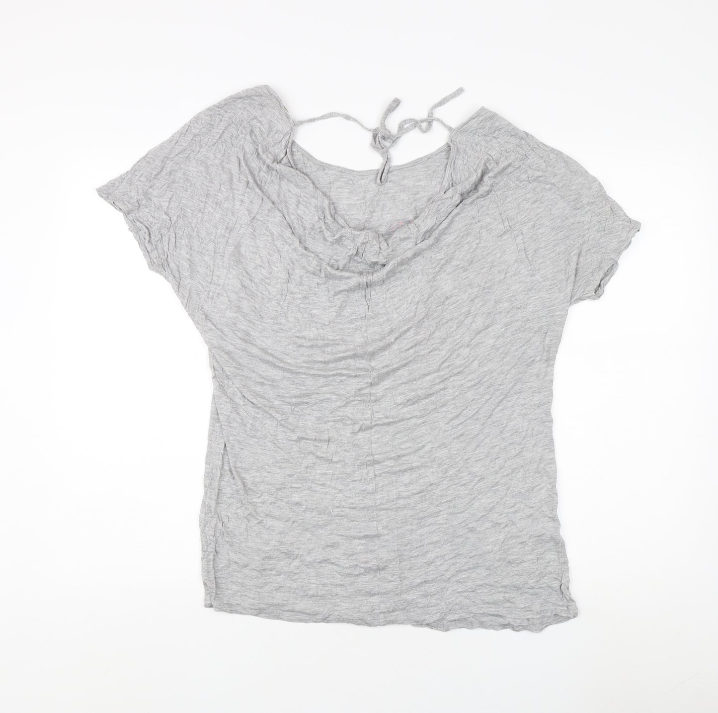 Monsoon Women's Grey Geometric T-Shirt, Size S