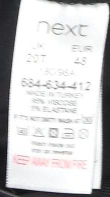 Next Women's Black Long Pencil Skirt Size 20