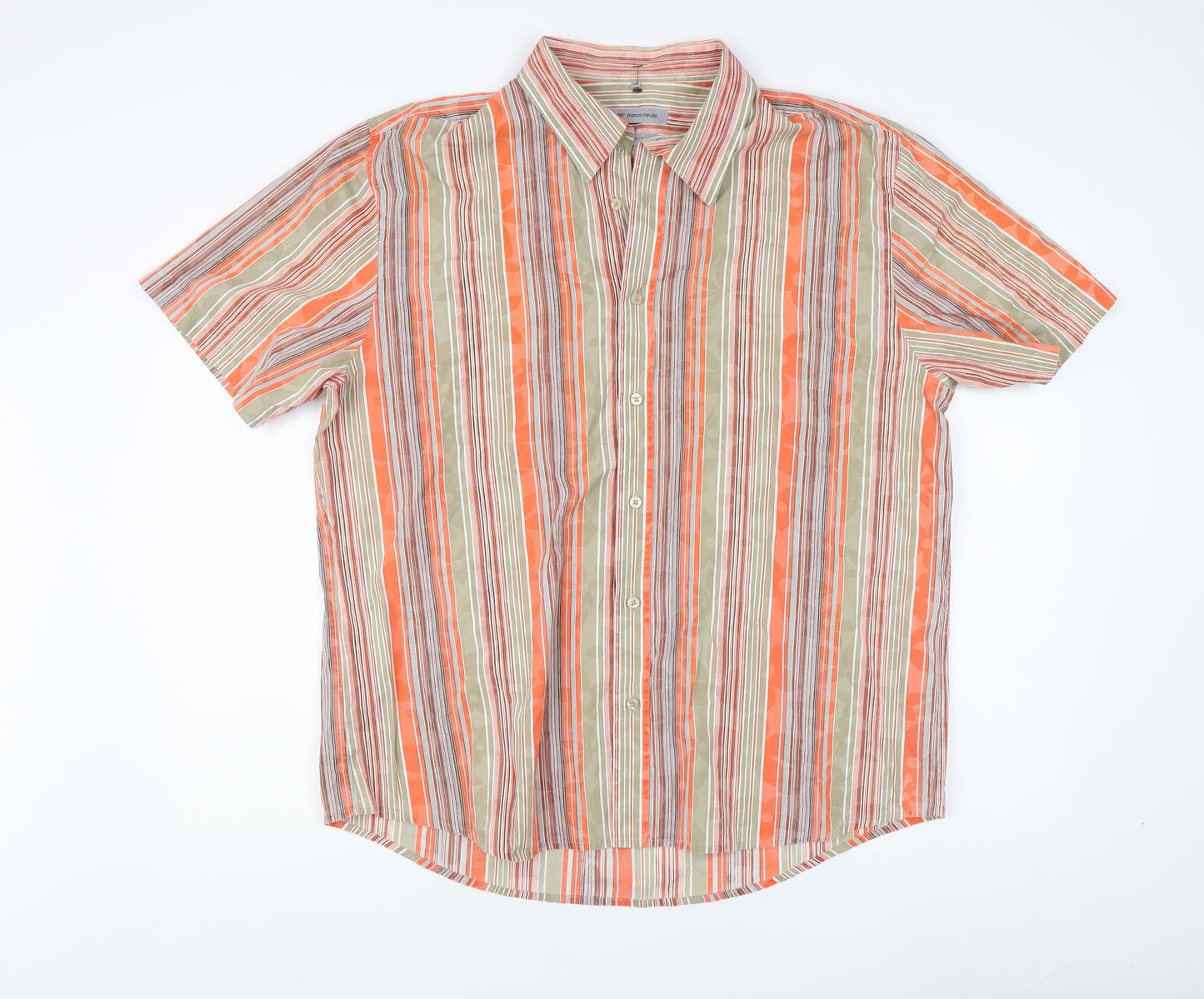 Franco Feruzzi Men's Multicoloured 2XL Button-Up Shirt