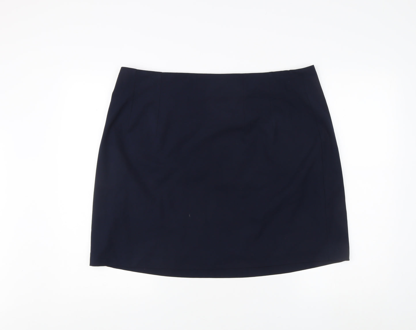 Marks and Spencer Women's Blue Pencil Skirt Size 20
