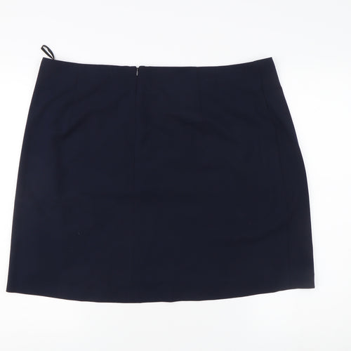 Marks and Spencer Women's Blue Pencil Skirt Size 20