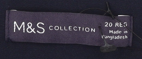 Marks and Spencer Women's Blue Pencil Skirt Size 20