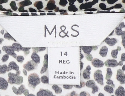 Marks and Spencer Women's Multicoloured Blouse Size 14