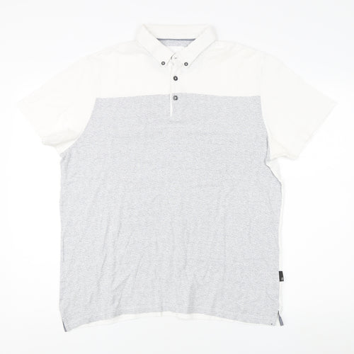 Burton Menswear Men's White Large Polo Shirt