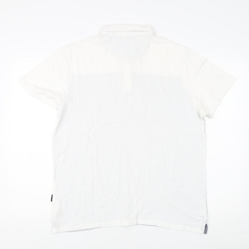 Burton Menswear Men's White Large Polo Shirt