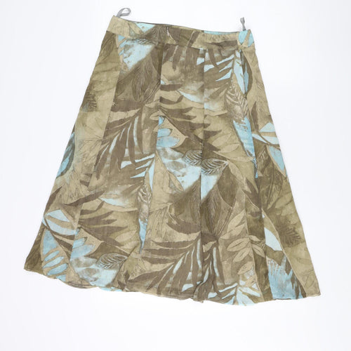 Gelco Women's Multicoloured Floral Skirt Size 10